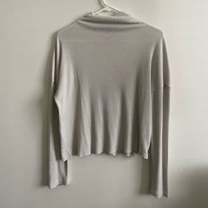 Off white long sleeve turtle neck